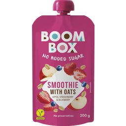 Smoothie Hafer &ndash; Apfel, Erdbeere & Blaubeere