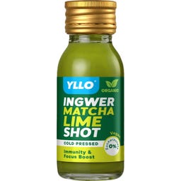 YLLO Ingwer Shot mit Matcha Lime