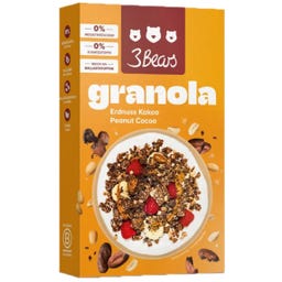 3Bears Granola Erdnuss Kakao - 325 g