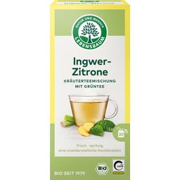 Bio Ingwer-Zitrone Kr&auml;uterteemischung mit Gr&uuml;ntee