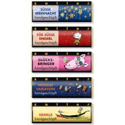 Zotter Schokolade Bio Schoko-Minis Süße Weihnachtszeit - 100 g