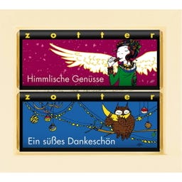 Zotter Schokolade Geschenkset Frohes Fest & guten Rutsch - 140 g