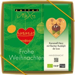 Bio MiXing Karamell-Herz mit Rentier Rudolph de Luxe