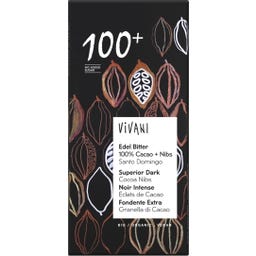 Vivani Bio Edelbittter 100% + Nibs