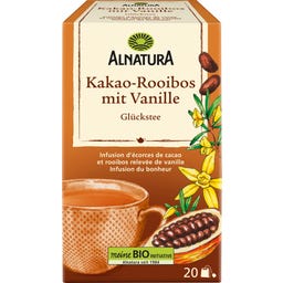 Alnatura Bio Glückstee Kakao-Rooibos mit Vanille - 20 Teebeutel