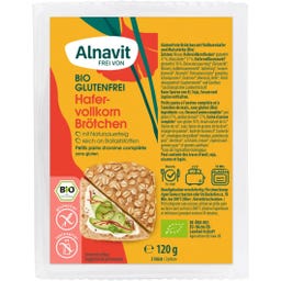 Alnavit Bio Hafervollkorn Brötchen - 120 g