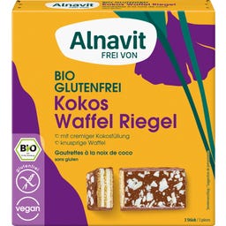 Alnavit Bio Kokos Waffel Riegel - 75 g