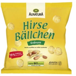 Alnatura Bio Hirsebällchen Erdnuss - 75 g