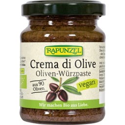 Rapunzel Bio Crema di Olive, Oliven-Würzpaste - 120 g