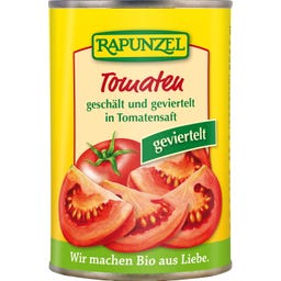 Bio Tomaten geschält und geviertelt in der Dose - 400 g