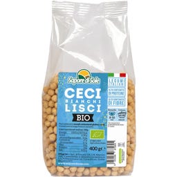 Sapore di Sole Bio Glatte Weiße Kichererbsen - 400 g