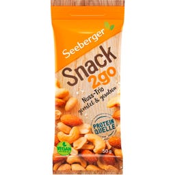 Snack 2go - Nuss Trio geröstet & gesalzen - 50 g