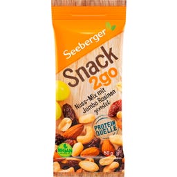Snack 2go - Nuss-Mix mit Jumbo Rosinen geröstet - 50 g