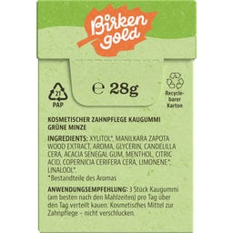 Birkengold® Xylit Zahnpflege Kaugummi Grüne Minze - 20 Stk. (28 g)