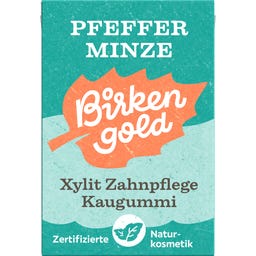 Birkengold® Xylit Zahnpflege Kaugummi Pfefferminze - 20 Stk. (28 g)