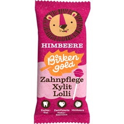 Birkengold® Zahnpflege Xylit Lolli - Himbeere