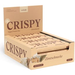 Vetain CRISPY Vegane Proteinriegel - 12er Pack - Zimtschnecke