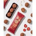 Vilgain Bio-Pflanzenprotein-Energiekugeln - Erdbeere-Kokosnuss