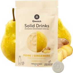 Solid Drinks - Pear & Ginger - Vitamins C & B - 12 Brausetablette