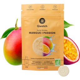 Solid Drinks - Organic Mango & Passion fruit - Vitamin C - 12 Brausetablette