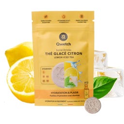 Solid Drinks - Lemon Iced Tea - Vitamins C & B - 12 Brausetablette