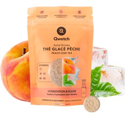 Solid Drinks - Peach Iced Tea - Vitamins C & B - 12 Brausetablette